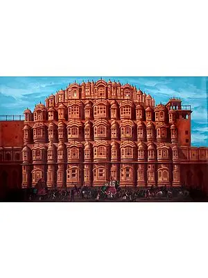 Regal Procession Afore The Hawa Mahal