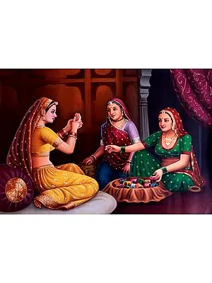 Lover of Bangles | Oil Painting on Canvas