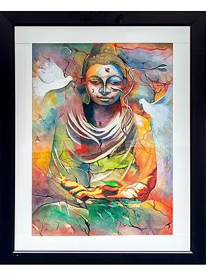 The Serene Buddha  (Framed)