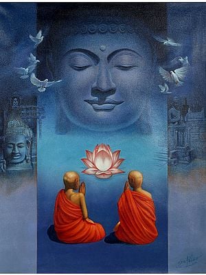 The Tranquil Face Of Lord Buddha