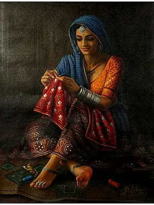 Kutch Artisan At Work