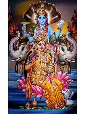 Traditional Lakshmi-Narayana Iconography