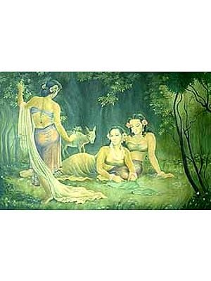 Shakuntala with Friends