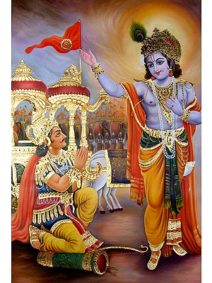 Shri Krishna's Gita Updesha to Arjuna on the Battle Field of Kurushetra