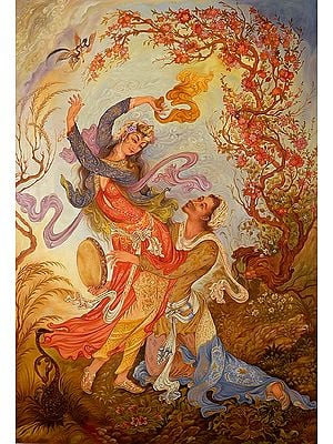 Sufi Love Scene | Oil on Canvas Painting