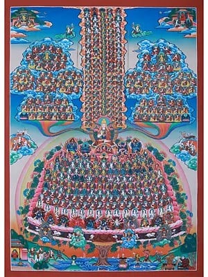 Collection of Refuge Tree ( Lineage Tree) Thangkas