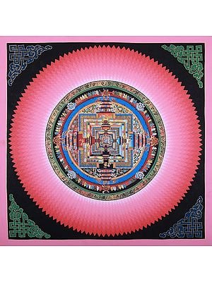 Kalachakra Mandala For Meditation | Brocadeless Thangka Painting