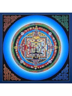 Auspicious Symbol Mantra Mandala | Tibetan Thangka Painting