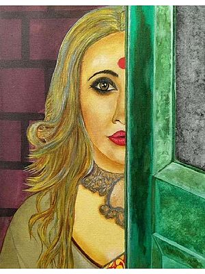 Captivating Lady | Acrylic on Canvas | by Inderjeet