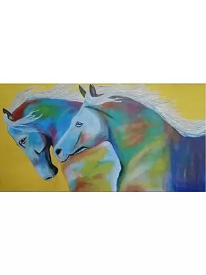 Soulmates | Acrylic on Canvas | by Inderjeet