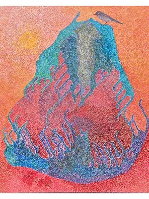 Nirvana’s Horizon | Acrylic on Canvas | Painting by Padmanabh Bendre