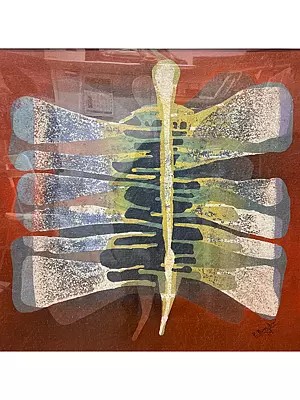 The Spinal Connection | Acrylic on Canvas | Painting by Padmanabh Bendre