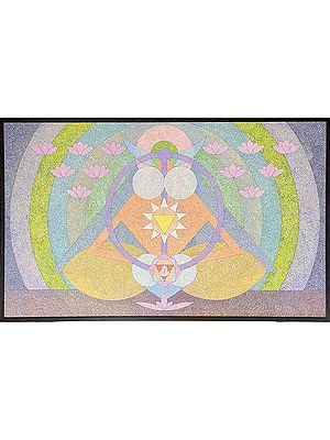 Prismatic Harmony | Without Frame | Acrylic on Canvas | Painting by Padmanabh Bendre