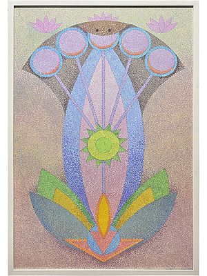 The Rising Sun | Without Frame | Acrylic on Canvas | Painting by Padmanabh Bendre