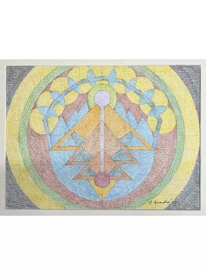 Chroma Horizon | Without Frame | Acrylic on Canvas | Painting by Padmanabh Bendre