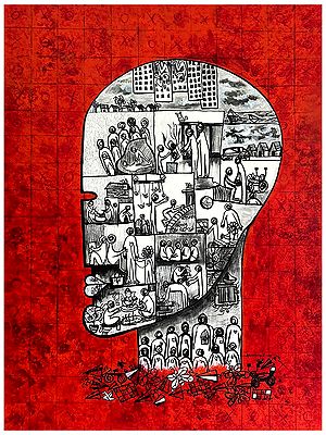 The Shared Reservoir | Acrylic on Canvas | Painting by Arundhati Pise