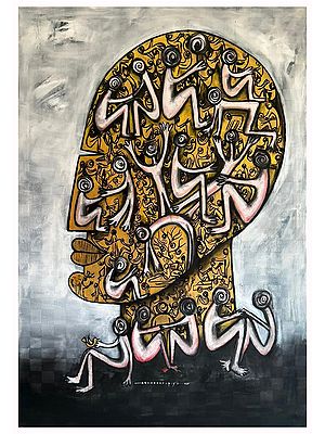 Human Anthology | Acrylic on Canvas | Painting by Arundhati Pise