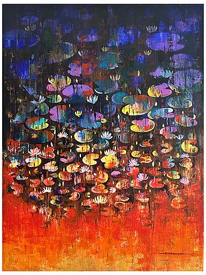 The Beauty of Flowers | Acrylic on Canvas | Painting by Arundhati Pise