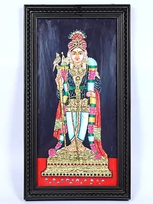 Raja Alangaram Murugan | Framed Tanjore Painting