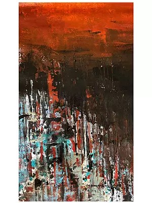 'The Dream' - Abstract Acrylic Painting by Avinash Pise