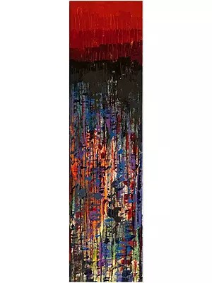 Symphony of the Falling Light | Acrylic on Canvas | Painting by Avinash Pise