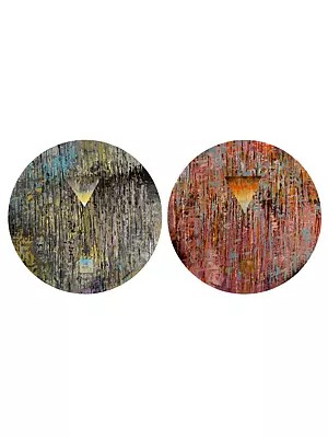 The Gilded Skyline | Acrylic on Canvas | Painting by Avinash Pise