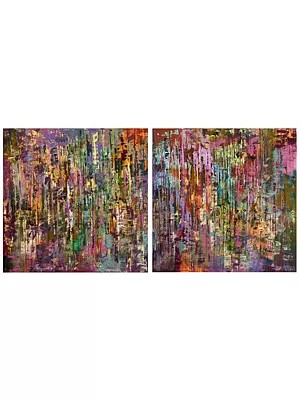 Downtown Shades of Life | Acrylic on Canvas | Painting by Avinash Pise