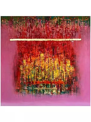 "Welcome Pink" Acrylic on Canvas Painting by Avinash Pise