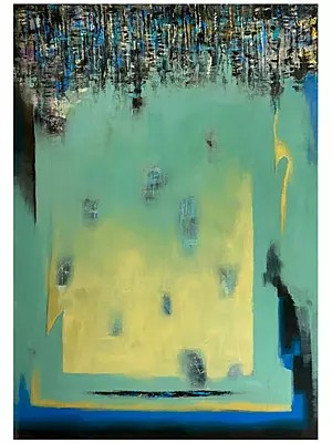 Beyond the Edge | Acrylic on Canvas | Painting by Avinash Pise