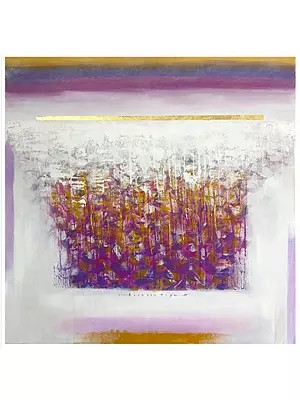 Golden Rhythm | Mixed Media on Canvas | Painting by Avinash Pise