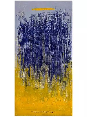 Falling into Light | Acrylic on Canvas | Painting by Avinash Pise