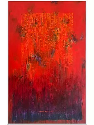 Layer of the Disappearing Landscape | Acrylic on Canvas | Painting by Avinash Pise