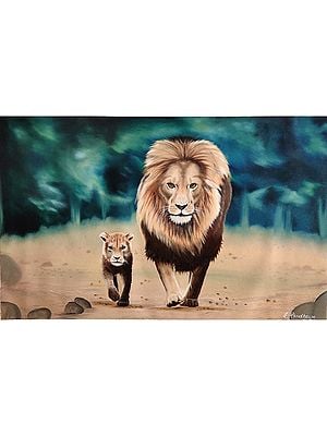 Like Father Like Son | Oil On Canvas | By Sandeep Singh Randhawa