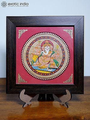 Lord Ganesha | Pattachitra Painting | With Frame