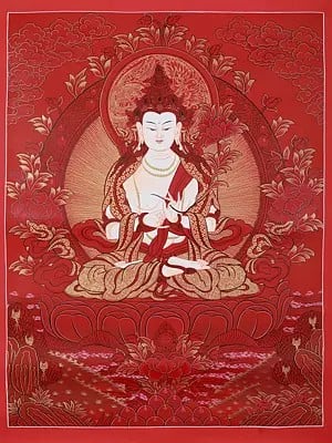 Akashgarbha Gautam Buddha | Tibetan Thangka Painting