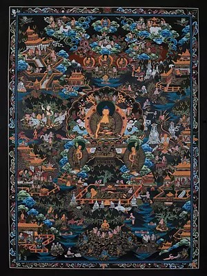 Shakyamuni Buddha Life | Tibetan Thangka Painting