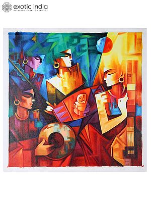 Divine Art of Kirtan | Oil Painting