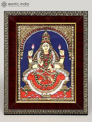 Devi Lakshmi | Framed Tanjore Painting