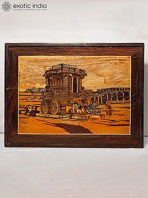 25" The Hampi Temple | Rosewood Panel With Inlay Work