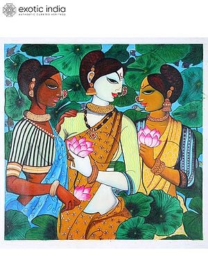 The Graceful Trinity | Acrylic on Canvas