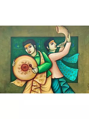 The Sound Of Joy | Acrylic On Canvas | By Sourav Sinha