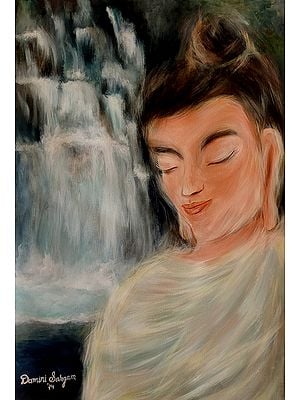 Gautam Buddha | Acrylic On Canvas | By Damini Sargam