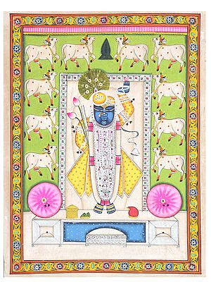 The Eternal Form of Nathdwara Krishna (Shrinathji) | Pichwai Painting