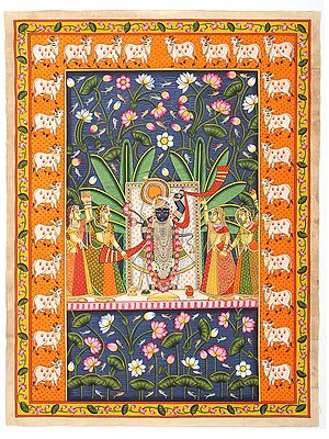 Divine Shrinathji Darshan | Pichwai Painting