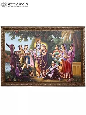 Radha Krishna with Gopikas