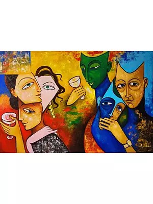Celebration 2 | Acrylic on Canvas | by Arjun Das