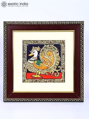 Annam | 24 Karat Gold Work | Framed Tanjore Painting