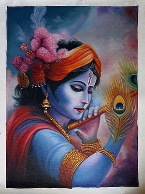 Lord Krishna | Oil On Canvas | By Priya Bothra