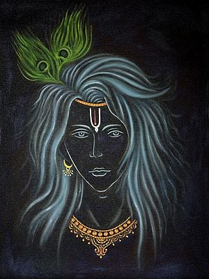 Divine Krishna | Oil On Canvas | By Priya Bothra