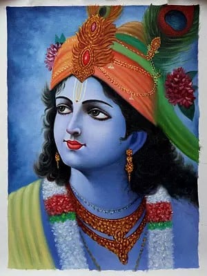 Srikant (Lord Krishna) | Oil On Canvas | By Priya Bothra